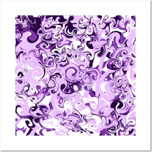 Purple Swirls Posters and Art